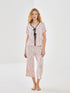 LC Waikiki V-Neck Patterned Women's Pajamas Set